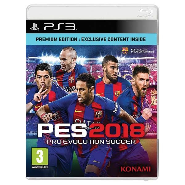 PES 2018: Pro Evolution Soccer[PS3]-POOL (použitý tovar)