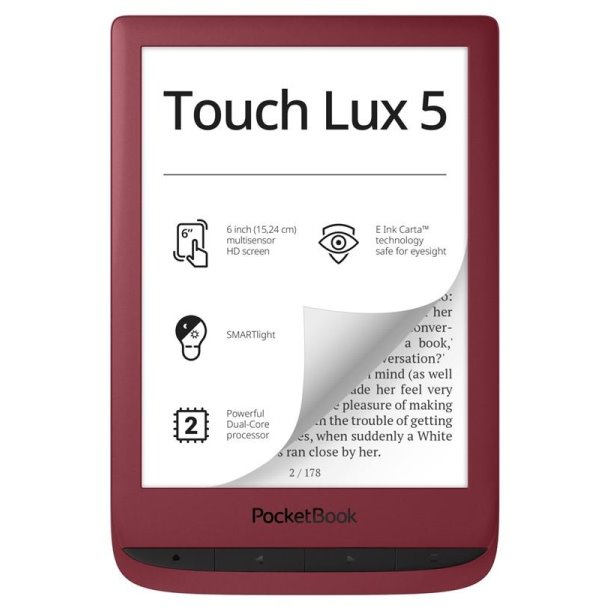 Pocketbook 628 Touch Lux 5, red