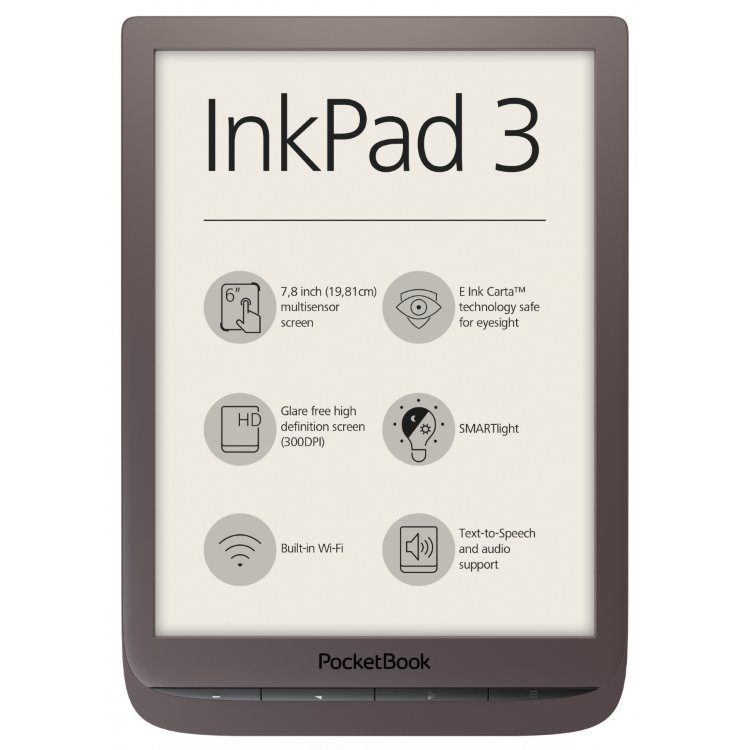 Pocketbook 740 inkpad 3, tmavě-hnědý