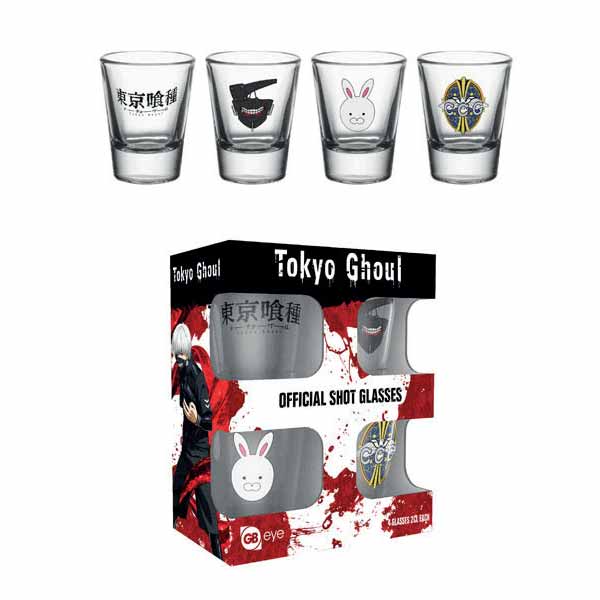 Pohárky Tokyo Ghoul Set (4 ks)