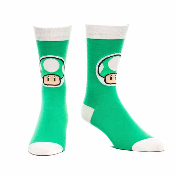 Ponožky Nintendo-Mushroom, Green 43/46