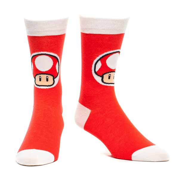 Ponožky Nintendo-Mushroom, Red 43/46