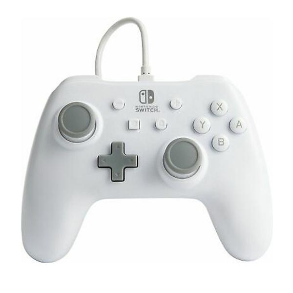 Kabelový ovladač PowerA pro Nintendo Switch, Matte White Kabelový ovladač PowerA pro Nintendo Switch, Matte White