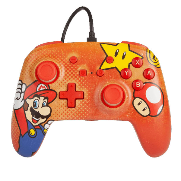 PowerA Enhanced Wired Controller - Mario Vintage for Nintendo Switch