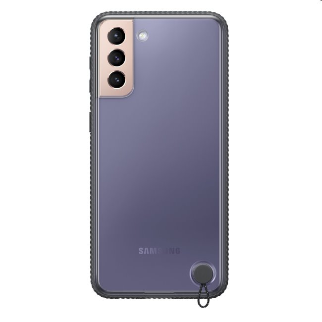 Pouzdro Clear Protective Cover pro Samsung Galaxy S21 - G991B, black (EF-GG991C)
