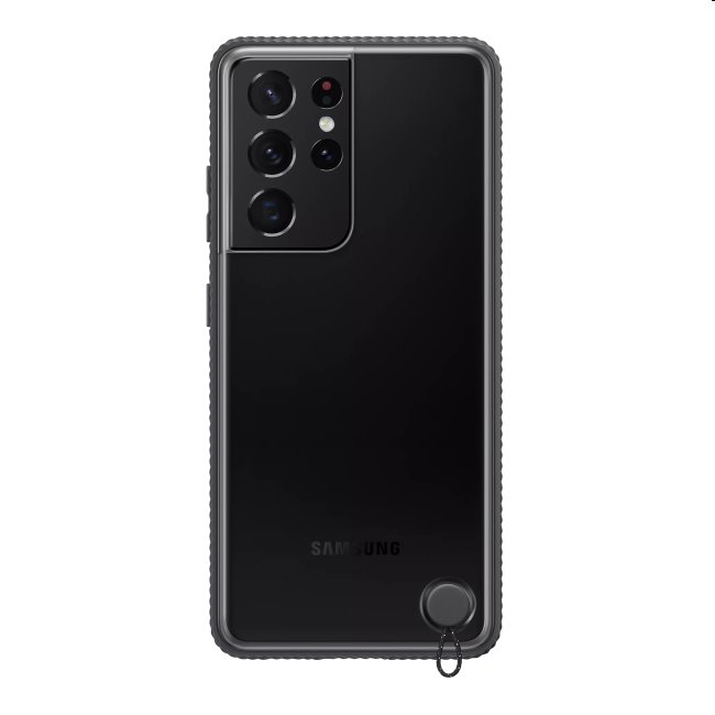 Pouzdro Clear Protective Cover pro Samsung Galaxy S21 Ultra - G998B, black (EF-GG998C)