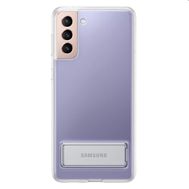Pouzdro Clear Standing Cover pro Samsung Galaxy S21 - G991B, transparent (EF-JG991C)