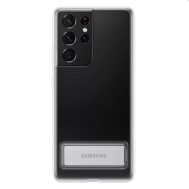 Pouzdro Clear Standing Cover pro Samsung Galaxy S21 Ultra - G998B, transparent (EF-JG998C)