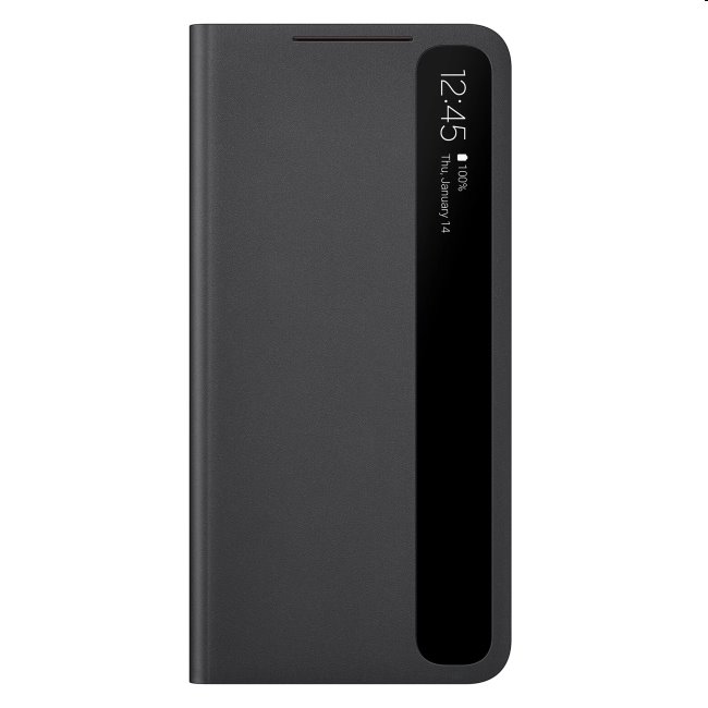 Pouzdro Clear View Cover pro Samsung Galaxy S21 - G991B, black (EF-ZG991C)