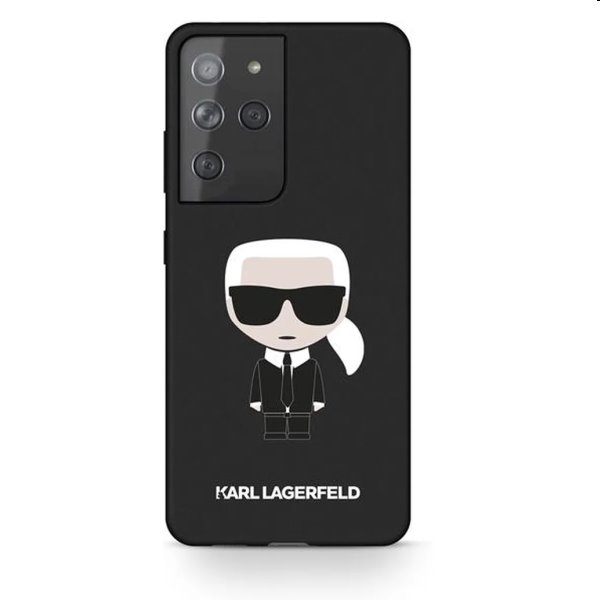 Puzdro Karl Lagerfeld Iconic Full Body pre Samsung Galaxy S21 Ultra - G998B, čierne