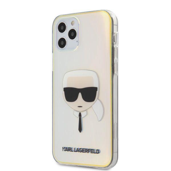 Púzdro Karl Lagerfeld PC/TPU Head pre iPhone 12/12 Pro, iridescent