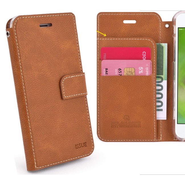 Pouzdro Molano Cano Issue Book pro Xiaomi Redmi 8, Brown