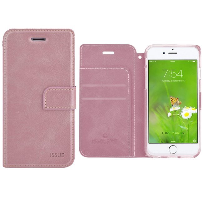 Pouzdro Molano Cano Issue Book pro Xiaomi Redmi 8, Rose Gold