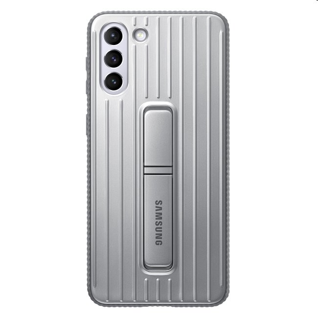 Pouzdro Protective Standing Cover pro Samsung Galaxy S21 - G991B, light gray (EF-RG991C)