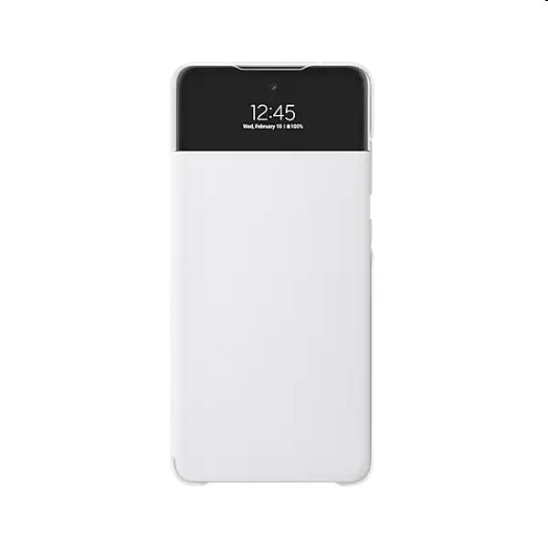 Pouzdro S View Cover pro Samsung Galaxy A72 - A725F, white (EF-EA725PW)