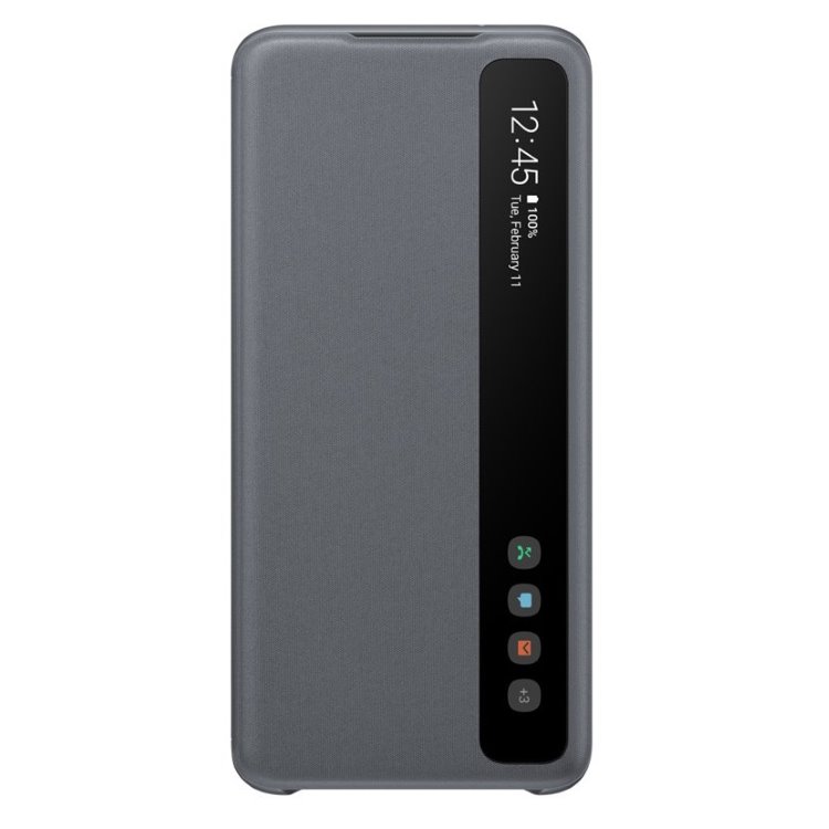 Pouzdro Samsung Clear View Cover EF-ZG980CJE pro Samsung Galaxy S20-G980F, Gray