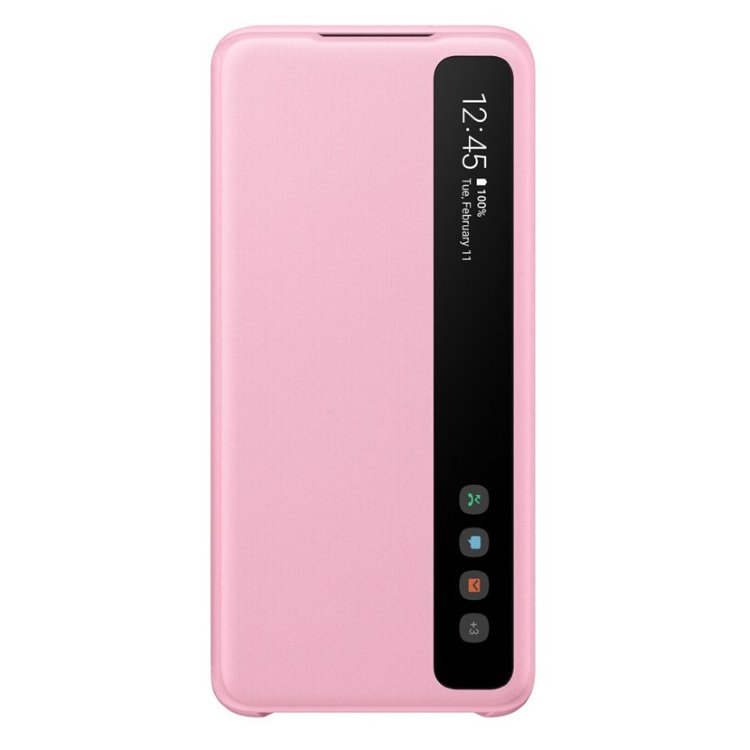 Pouzdro Samsung Clear View Cover EF-ZG980CPE pro Samsung Galaxy S20-G980F, Pink