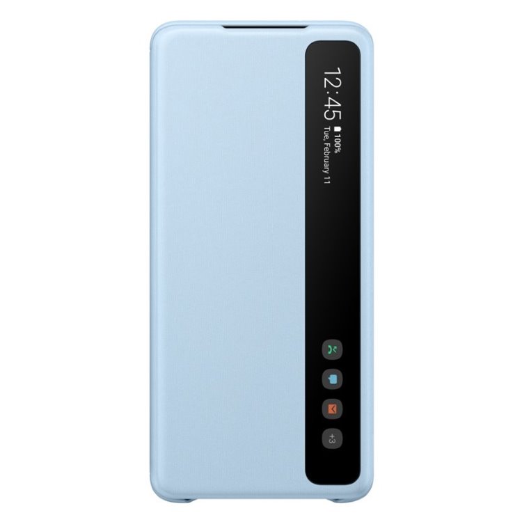 Pouzdro Clear View Cover pro Samsung Galaxy S20 Plus, sky blue