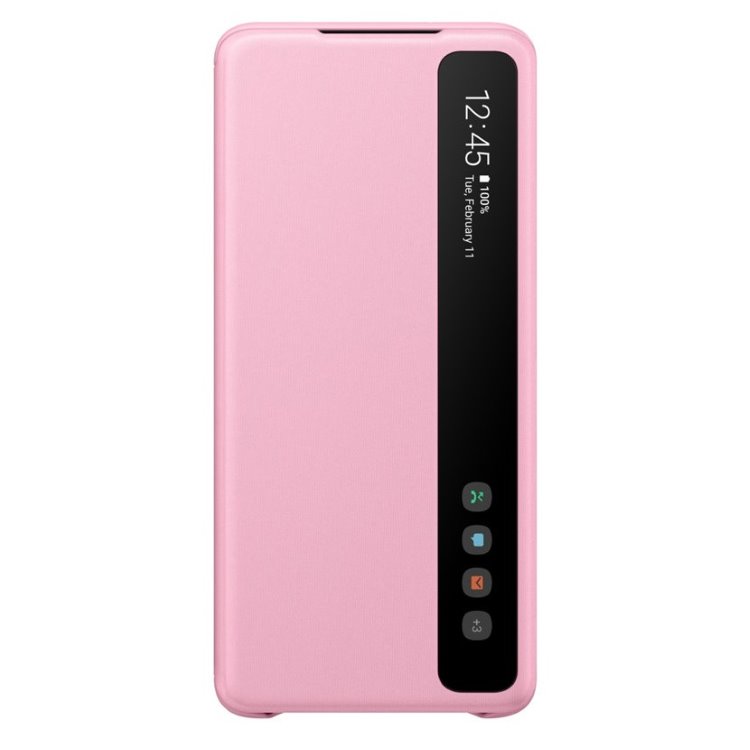 Pouzdro Samsung Clear View Cover EF-ZG985CPE pro Samsung Galaxy S20 Plus-G985F, Pink