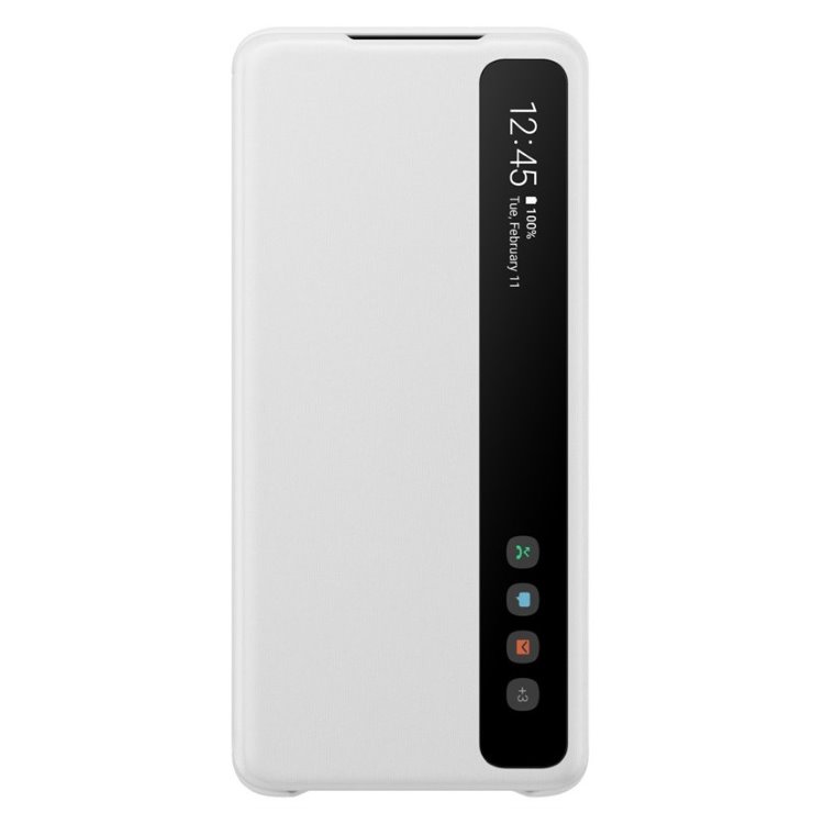Pouzdro Clear View Cover pro Samsung Galaxy S20 Plus, white