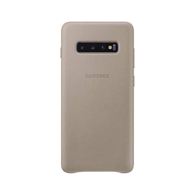 Pouzdro Samsung Leather Cover EF-VG975LJE pro Samsung Galaxy S10 Plus - G975F, Grey