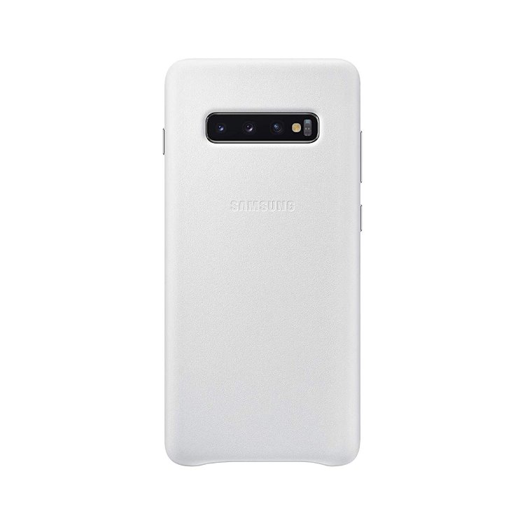 Pouzdro Samsung Leather Cover EF-VG975LWE pro Samsung Galaxy S10 Plus-G975F, White
