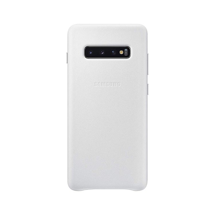 Pouzdro Samsung Leather Cover EF-VG975LWE pro Samsung Galaxy S10 Plus-G975F, White