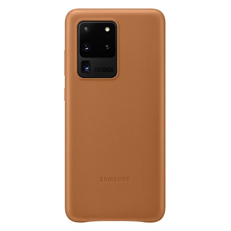 Pouzdro Samsung Leather Cover EF-VG988LAE pro Samsung Galaxy S20 Ultra-G988F, Brown
