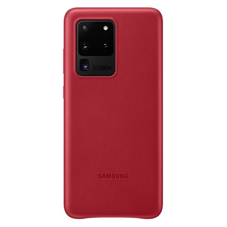 Pouzdro Leather Cover pro Samsung Galaxy S20 Ultra, red