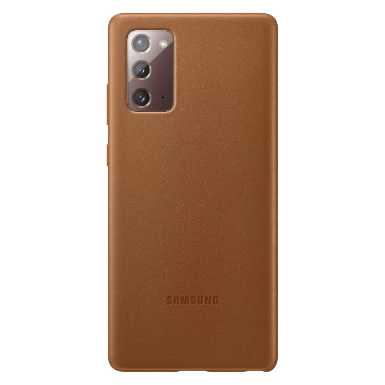 Pouzdro Samsung Leather Cover pro Galaxy Note 20-N980F, brown (EF-VN980LAE)