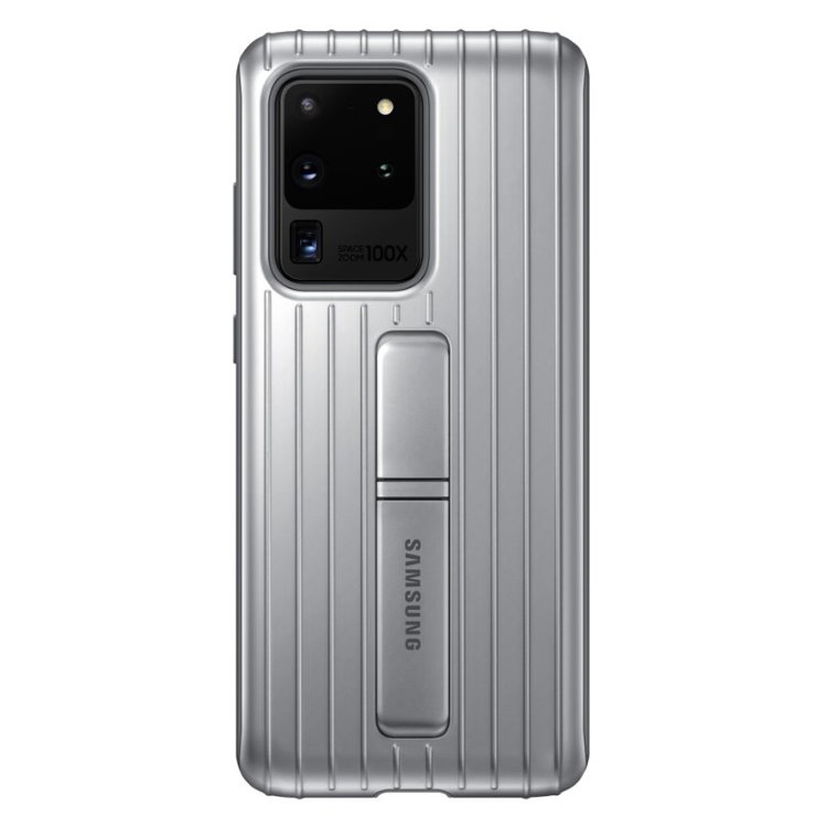Pouzdro Protective Standing Cover pro Samsung Galaxy S20 Ultra, silver