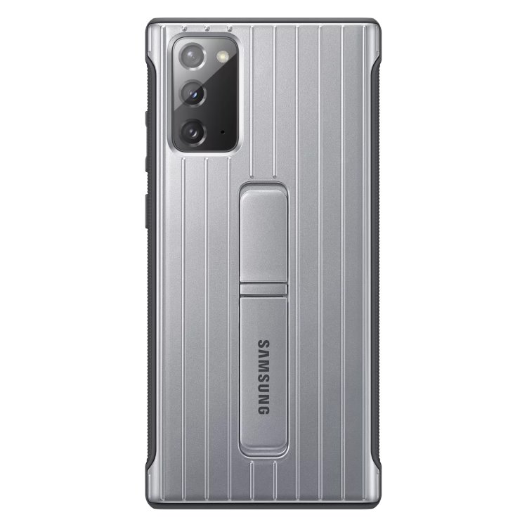 Pouzdro Samsung Protective Standing Cover pro Galaxy Note 20-N980F, silver (EF-RN980CSE)