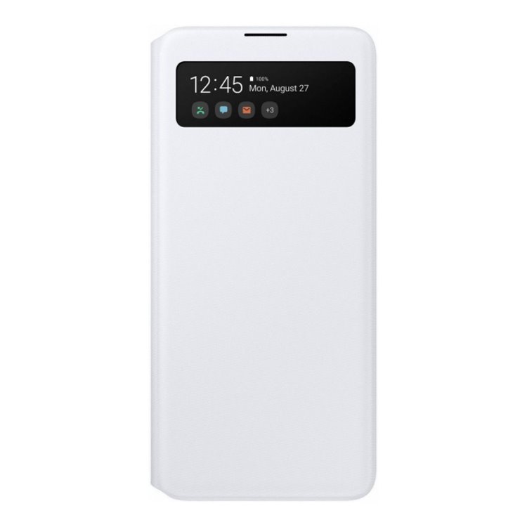 Pouzdro Samsung S-View Wallet Cover EF-EA71PBE pro Samsung Galaxy A71-A715F, White