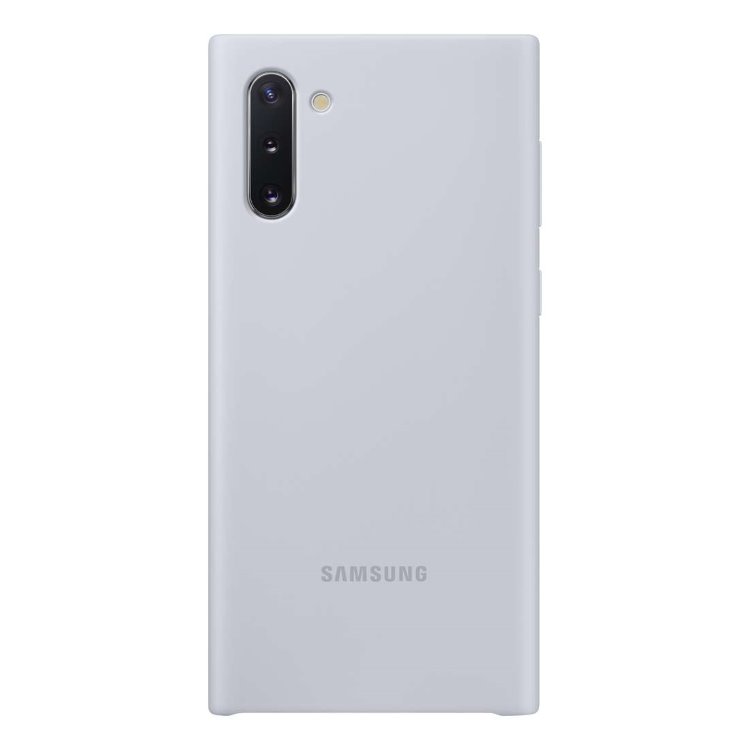 Pouzdro Samsung Silicone Cover EF-PN970TSE pro Samsung Galaxy Note 10 - N970F, Silver