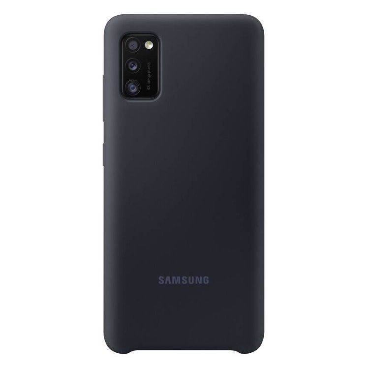Pouzdro Samsung Silicone Cover EF-PA415TBE pro Samsung Galaxy A41 - A415F, Black