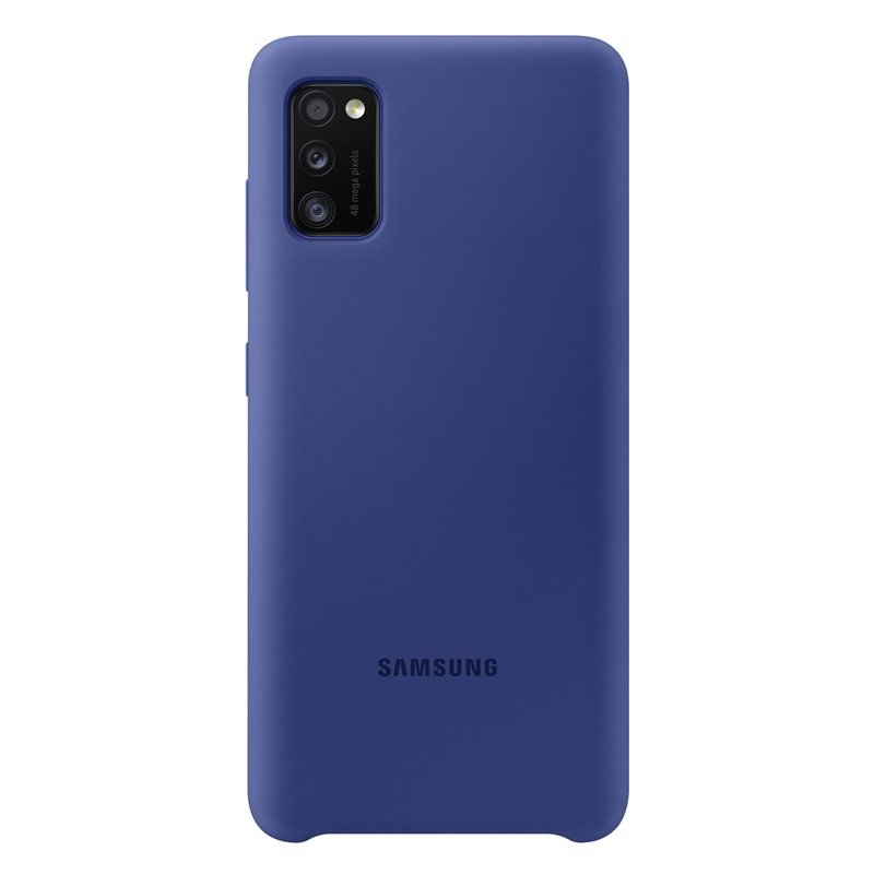 Pouzdro Samsung Silicone Cover EF-PA415TLE pro Samsung Galaxy A41-A415F, Blue