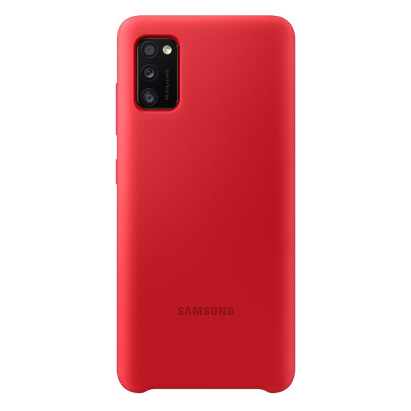 Pouzdro Samsung Silicone Cover EF-PA415TRE pro Samsung Galaxy A41-A415F, Red