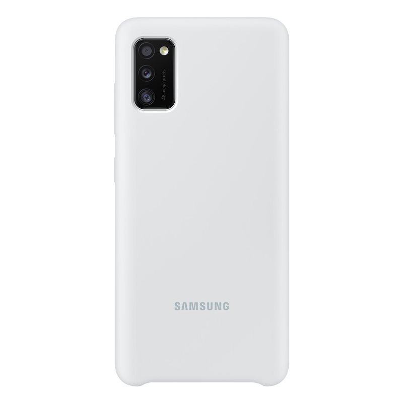Pouzdro Samsung Silicone Cover EF-PA415TWE pro Samsung Galaxy A41-A415F, White