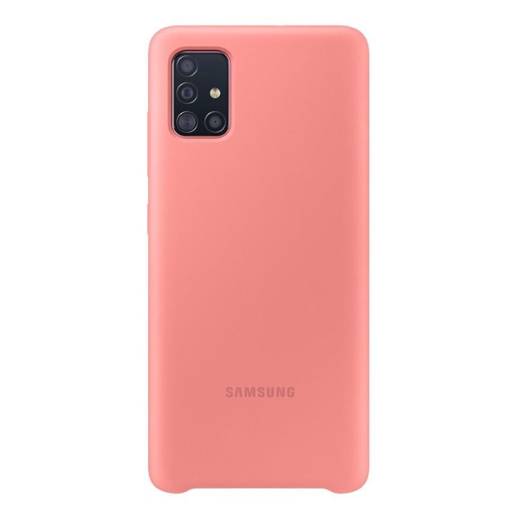 Pouzdro Samsung Silicone Cover EF-PA515TPE pro Samsung Galaxy A51-A515F, Pink