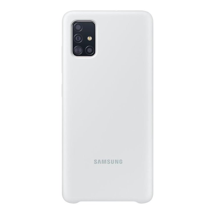 Pouzdro Samsung Silicone Cover EF-PA515TWE pro Samsung Galaxy A51 - A515F, White