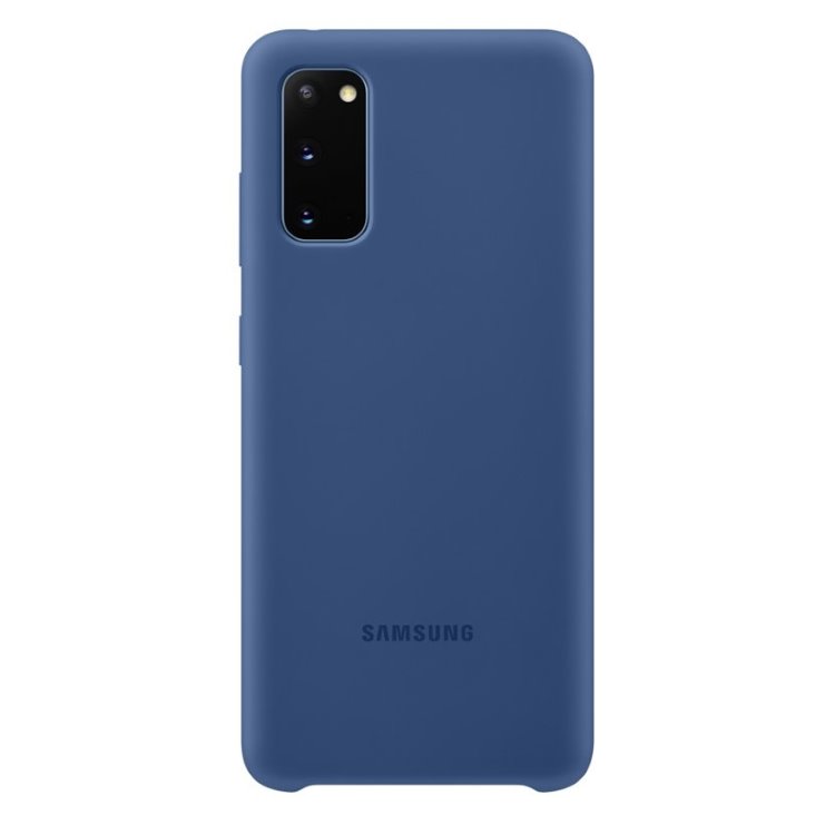 Pouzdro Samsung Silicone Cover EF-PG980TNE pro Samsung Galaxy S20-G980F, Navy