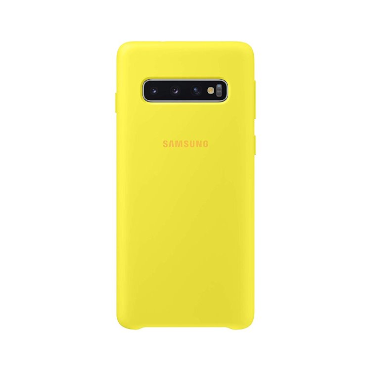 Pouzdro Samsung Silicone Cover EF-PG973TYE pro Samsung Galaxy S10-G973F, Yellow