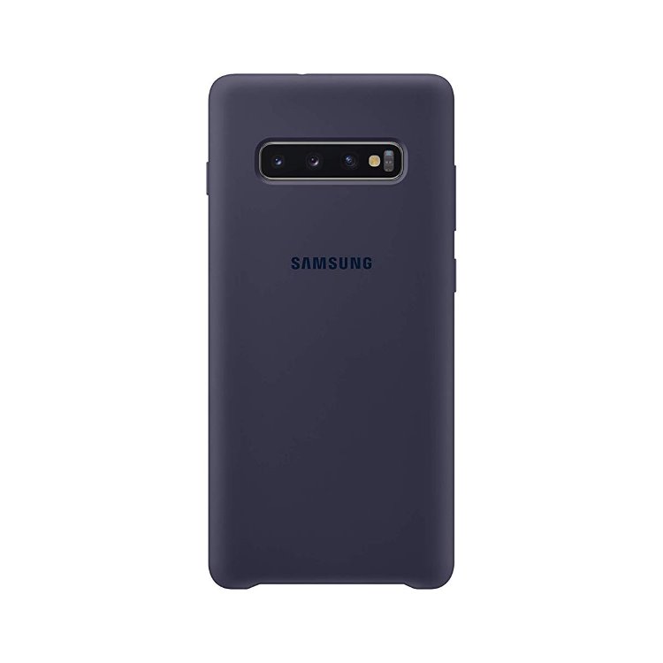 Pouzdro Samsung Silicone Cover EF-PG975TNE pro Samsung Galaxy S10 Plus-G975F, Navy