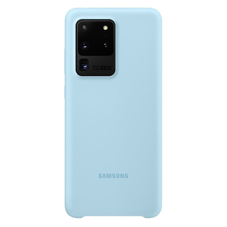 Pouzdro Silicone Cover pre Samsung Galaxy S20 Ultra, sky blue