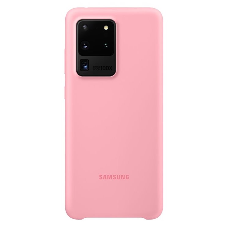 Pouzdro Silicone Cover pro Samsung Galaxy S20 Ultra, pink