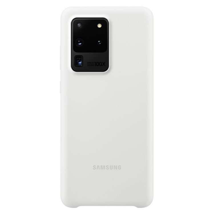 Pouzdro Samsung Silicone Cover EF-PG988TWE pro Samsung Galaxy S20 Ultra-G988F, White