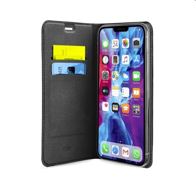 Pouzdro SBS Book Wallet Lite pro iPhone 12 Mini, černé