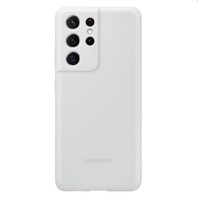 Pouzdro Silicone Cover pro Samsung Galaxy S21 Ultra - G998B, light gray (EF-PG998T)