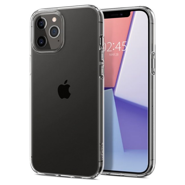 Pouzdro Spigen Liquid Crystal pro Apple iPhone 12/12 Pro, transparentní
