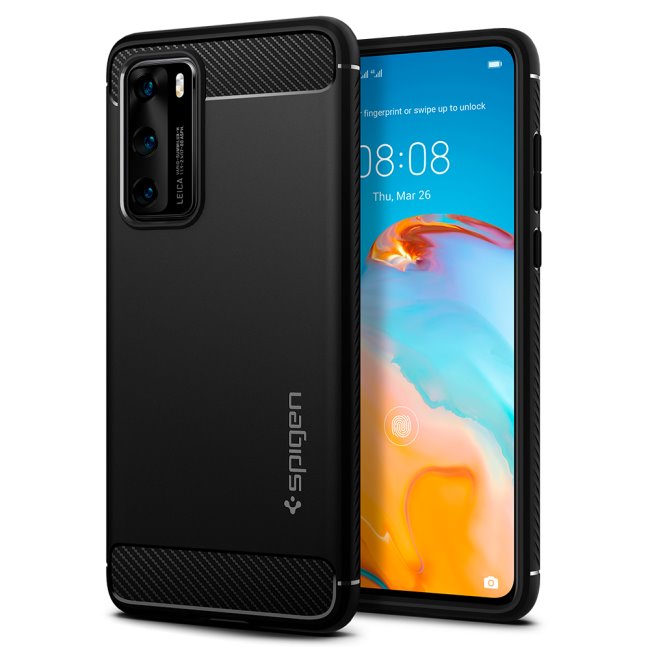 Pouzdro Spigen Rugged Armor Case pro Huawei P40